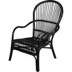 Tuinstoel zwart lounge, Tuin en Terras, Tuinstoelen, Ophalen of Verzenden, Nieuw