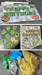 Minecraft feestpakket versierpakket € 4,50, Ophalen of Verzenden, Nieuw, Versiering, Verjaardag