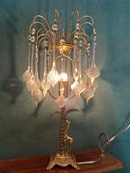 Set van 2 Murano tafellampen met palmboom en giraffe vintage, Baak, Ophalen of Verzenden, Glas, Minder dan 50 cm