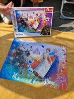 Frozen puzzel 100 stukjes glow in the dark, Ophalen of Verzenden, Meer dan 50 stukjes, Zo goed als nieuw, 6 jaar of ouder