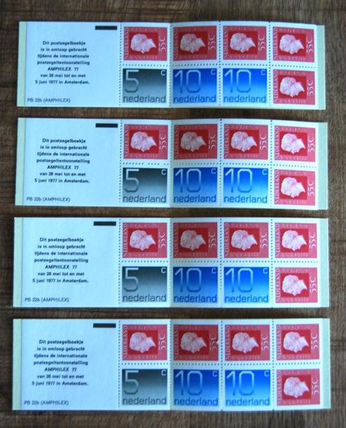 Nederland Postzegelboekjes PB22b-PB23a-PB23b-PB24a-PB25a., Postzegels en Munten, Postzegels | Nederland, Postfris, Na 1940, Ophalen of Verzenden