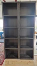 Zwarte kasten 2 stuks, Huis en Inrichting, Kasten | Stellingkasten, Ophalen of Verzenden