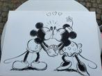 Mickey en minnie canvas, Huis en Inrichting, Ophalen, Gebruikt