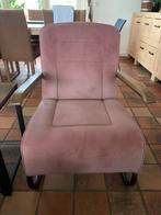 Fauteuil Ivar, roze/zalm, Leen Bakker, Ophalen, Gebruikt, Metaal, 75 tot 100 cm