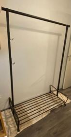 Metalen Kledingrek, Ophalen, Met wielen, Zo goed als nieuw