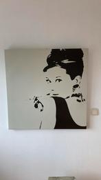 Audrey Hepburn canvas, Huis en Inrichting, Woonaccessoires | Schilderijen, Tekeningen en Foto's, Ophalen of Verzenden, Zo goed als nieuw