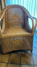 Rotan fauteuil, Huis en Inrichting, Fauteuils, Ophalen, Gebruikt, 50 tot 75 cm, Riet of Rotan