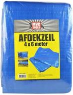 Bouwzeil/afdekzeil - 4x6 meter - 75gr - Blauw, Ophalen of Verzenden, Nieuw, 15 m² of meer, Zeil