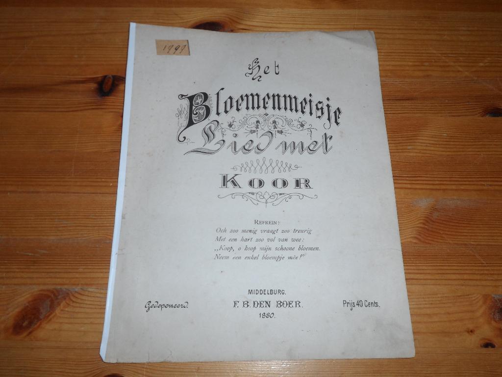 Het bloemenmeisje - g. W. Persley, Gebruikt, Ophalen of Verzenden, Koor, Artiest of Componist