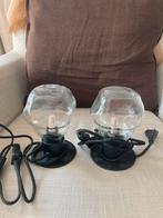 H&M Home Tafellampen - Set van 2, Huis en Inrichting, Lampen | Tafellampen, Ophalen of Verzenden, Gebruikt, Glas, Minder dan 50 cm