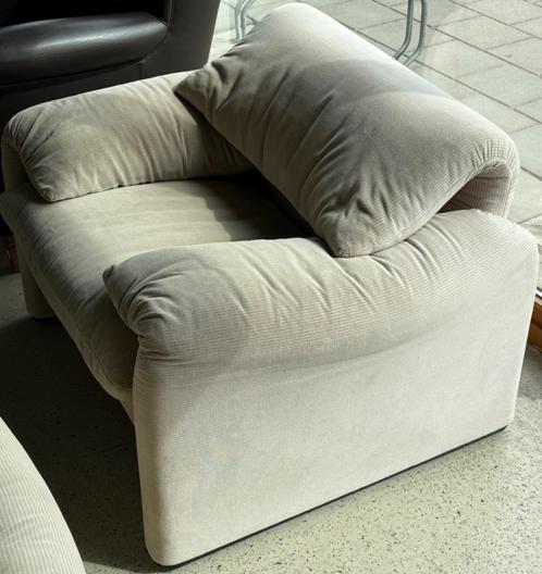 Cassina Maralunga Design fauteuil vintage, Huis en Inrichting, Fauteuils, Gebruikt, Riet of Rotan, Overige materialen, 75 tot 100 cm