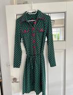 Tante betsy jurk hartjes groen maat m, Kleding | Dames, Maat 38/40 (M), Ophalen of Verzenden, Zo goed als nieuw, Knielengte