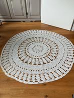 Gehaakt wit vloerkleed - Rond diameter 160cm, Ophalen, 100 tot 150 cm, Wit, Rond