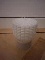 Vintage witte glazen lampenkap Thabur, Ophalen, Wit, Rond, Zo goed als nieuw