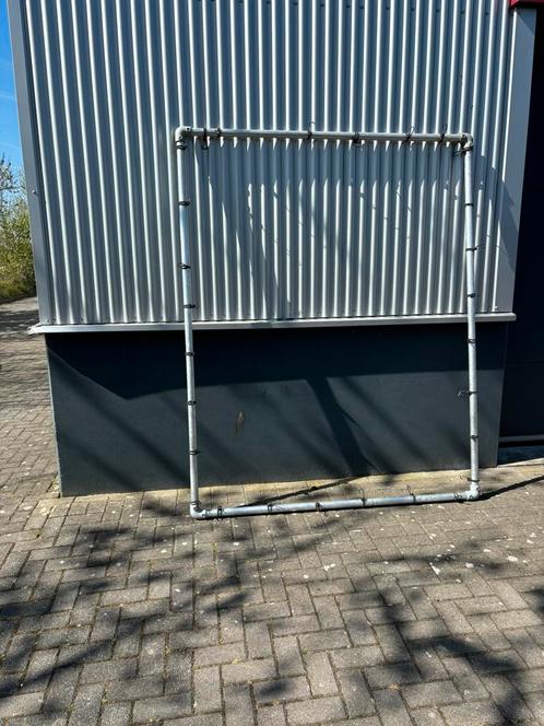 Spandoekframe Buisframe met GRATIS spandoek naar keuze, Diversen, Vlaggen en Wimpels, Zo goed als nieuw, Ophalen of Verzenden