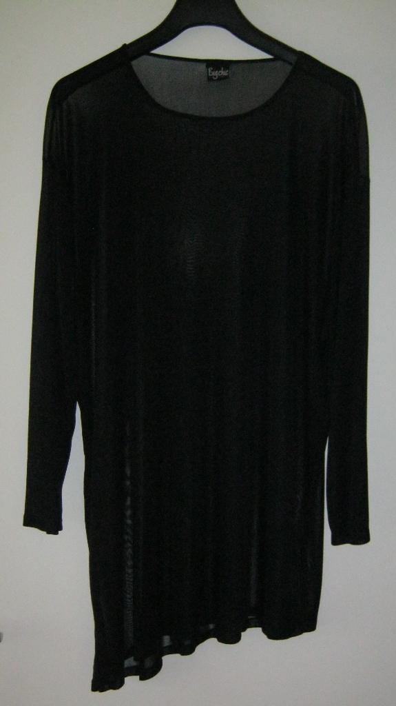 NIEUWE zwarte voile tuniek van Big Chiq by Jagro, XL / XXL., Verzenden, Zwart, Maat 46/48 (XL) of groter, Nieuw