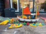 Playmobil vissersboot suzanne 3551 met duiker rubberboot, Kinderen en Baby's, Speelgoed | Playmobil, Ophalen of Verzenden, Zo goed als nieuw