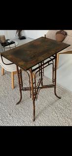 Antique English Bamboo Chinoiserie side table, c1880's, Antiek en Kunst, Ophalen of Verzenden