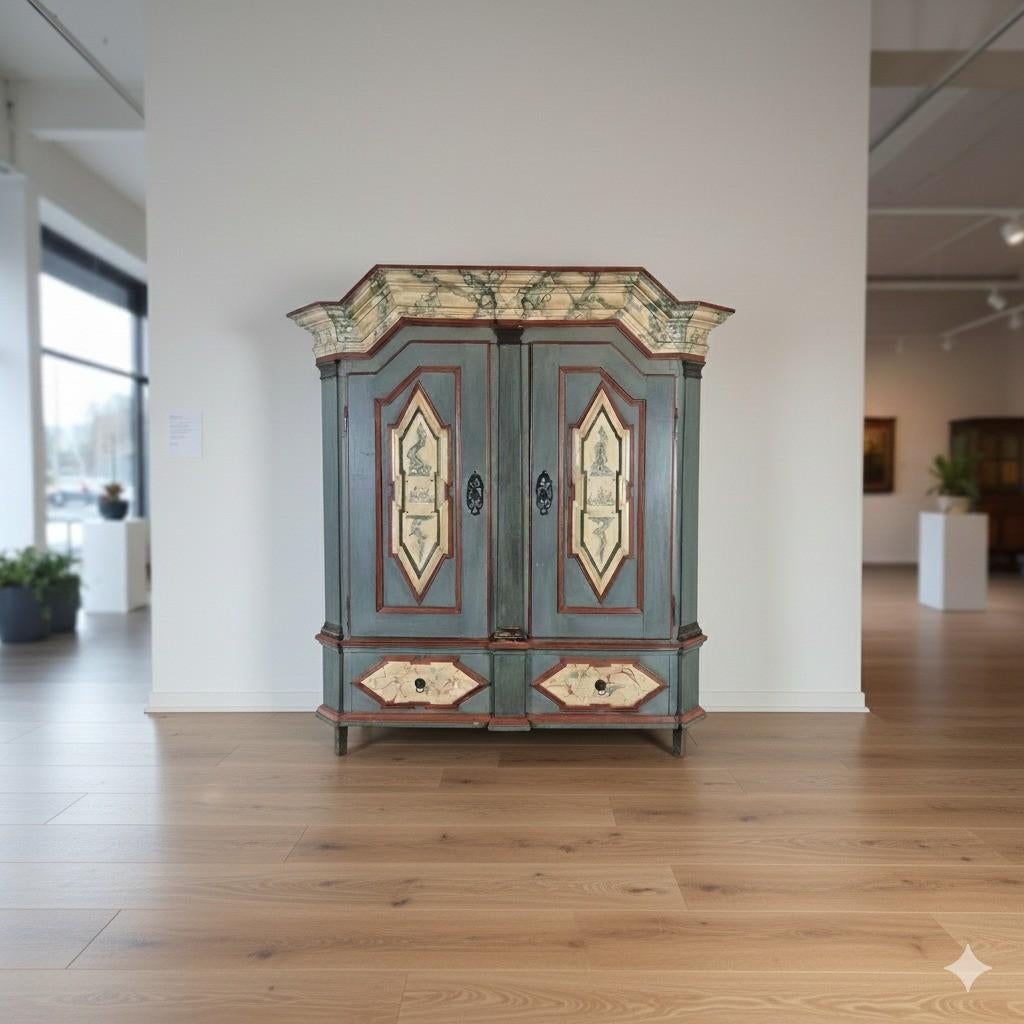 Kast Kledingkast Barok 1770 Eiken Art. Nr.: 27995, Ophalen, Gebruikt, 200 cm of meer, 150 tot 200 cm