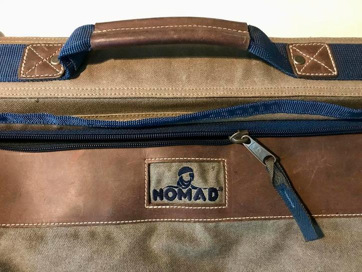 Luxe Nomad hang Kleding reis/weekend tas zgan leer canvas, Sieraden, Tassen en Uiterlijk, Tassen | Schooltassen, Zo goed als nieuw