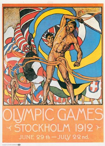 Verzameling posters Olympische Spelen 1912 t/m 1972 beschikbaar voor biedingen