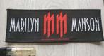 Marilyn Manson new logo strip patch 7 official 2004 --7 x 20, Verzamelen, Muziek, Artiesten en Beroemdheden, Nieuw, Kleding, Verzenden