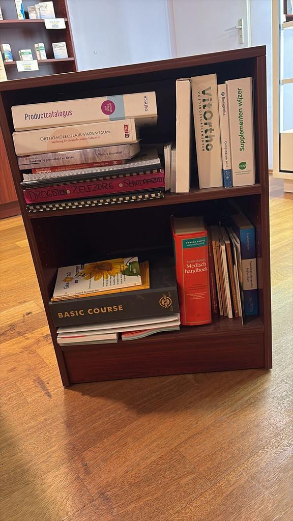 3 Mahonie Houten Kastjes/Dressoir set €100, Huis en Inrichting, Kasten | Boekenkasten, Gebruikt, 50 tot 100 cm, Minder dan 100 cm