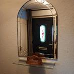 Mooie halspiegel facet geslepen, Ophalen, Zo goed als nieuw, Rechthoekig, Minder dan 100 cm