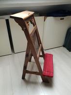 Antieke Bidstoel met Kniebank, Antiek en Kunst, Ophalen, Overige materialen