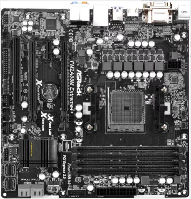 ASRock FM2A88M Extreme4+ socket fm2+, Computers en Software, Moederborden, Gebruikt, Verzenden