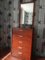 Commode met spiegel, Huis en Inrichting, Ophalen, Gebruikt, 5 laden of meer, 100 tot 150 cm