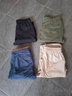 4 lange broeken zwart, groen, blauw en goud maat 164-170, Broek, Gebruikt, Meisje, D-Zine