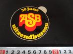 sticker 30 jaar ASB uitzendbureau, Verzamelen, Stickers, Ophalen, Zo goed als nieuw
