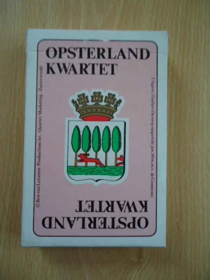 Gemeente Opsterland kwartet, uitgave fanfare Oerterp, Verzamelen, Speelkaarten, Jokers en Kwartetten, Zo goed als nieuw, Kwartet(ten)