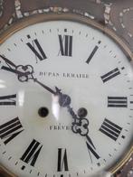 antieke l'oeil de boeuf klok werkend met sleutel ossenoog, Antiek en Kunst, Ophalen of Verzenden