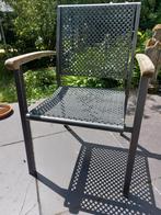 3 tuinstoelen, Ophalen, Gebruikt, Aluminium, Stapelbaar