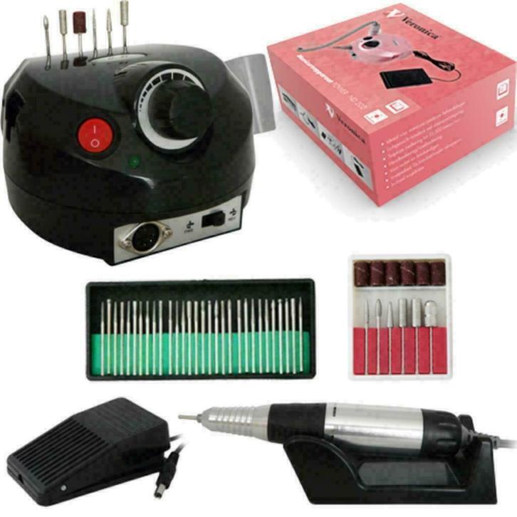 Nagelvijl elektrisch POWER - ND 202 zwart, 35.000 toeren, Sieraden, Tassen en Uiterlijk, Uiterlijk | Cosmetica en Make-up, Nieuw