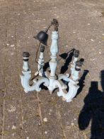 Kroonluchter hout 2 stuks, Huis en Inrichting, Lampen | Kroonluchters, Ophalen, Gebruikt, Hout