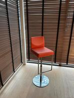 2x Barkruk verchroomd, Huis en Inrichting, Barkrukken, Ophalen, In hoogte verstelbaar, 60 tot 90 cm, Zo goed als nieuw