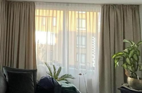 2 stuks Witte Vitrage Gordijnen, 150x240cm afmeting per stuk, Huis en Inrichting, Stoffering | Gordijnen en Lamellen, Gebruikt