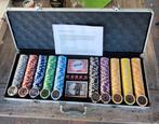 Luxe pokerset! Poker fiches met waardeopdruk 10 kleuren!, Hobby en Vrije tijd, Gezelschapsspellen | Kaartspellen, Een of twee spelers