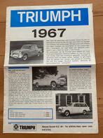 Triumph 1967 - Herald - 2000 - Spitfire - Vitesse - TR 4A, Gelezen, Verzenden, Overige merken, Triumph