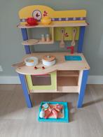 Leuke kleurrijke houten keukentje met allerlei assesoires, Kinderen en Baby's, Speelgoed | Houten speelgoed, Meubelstuk of Keukentje