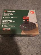 Parkside Accu 2Ah 12V + Oplader 2.4A/12V - Nieuw in doos, Ophalen of Verzenden, Nieuw, Minder dan 600 watt, Overige typen