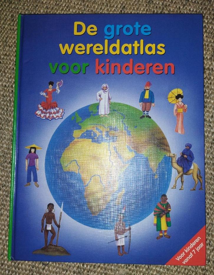 De grote wereldatlas voor kinderen, Boeken, Kinderboeken | Jeugd | onder 10 jaar, Zo goed als nieuw, Non-fictie, Ophalen of Verzenden