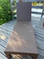 1 mooi ligbed, Tuin en Terras, Ophalen of Verzenden, Zo goed als nieuw, Aluminium, Verstelbaar