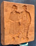 Speculaasplank. Hardhout. Boer & boerin. 16.5/19.5 cm., Ophalen