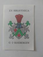 Ex Libris G.J.Rhebergen, Antiek en Kunst, Kunst | Etsen en Gravures, Verzenden
