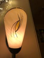 Vintage Jaren 50 Wandlamp, Art Nouveau met Glazen Kap, Antiek en Kunst, Antiek | Lampen, Ophalen of Verzenden