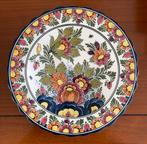 Wandbord gekleurd handgeschilderd, Antiek en Kunst, Antiek | Wandborden en Tegels, Ophalen